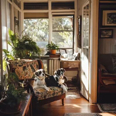 Berger Australien tout seul à la maison