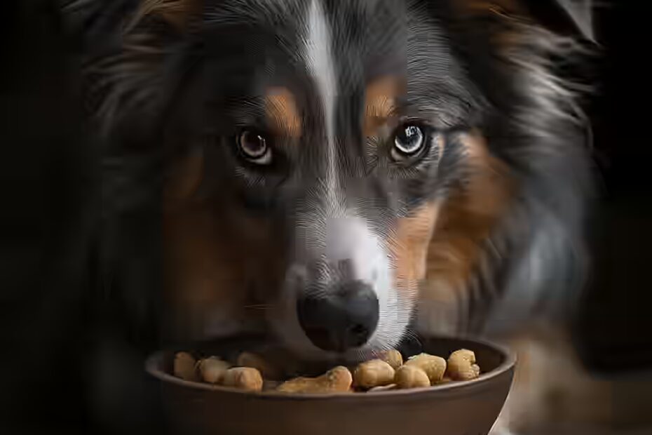 Nourrir un Berger Australien âgé